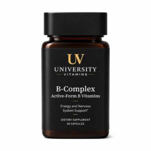 University Vitamins B-Complex supplement bottle